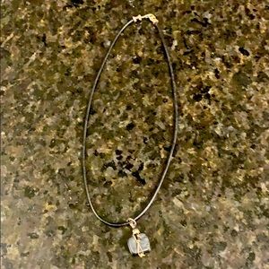 Black Stone pendant necklace